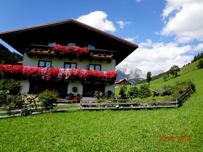 Ferienwohnung Haus Sonnhof Filzmoos Exterior foto